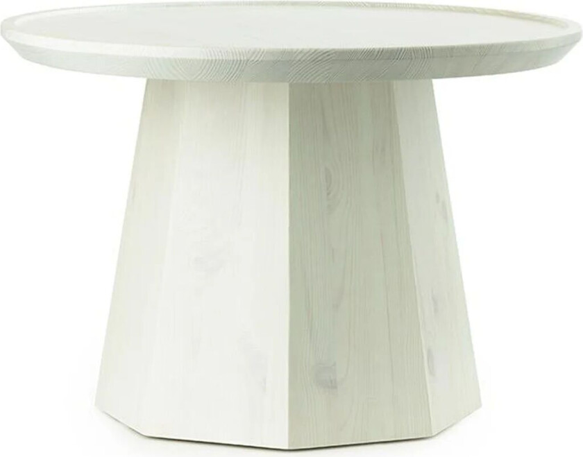 Pine table large sidebord Ø 65 cm H: 44,5 cm Light Green