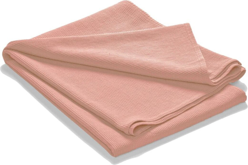 ETOL Design Stripe sengeteppe steinvasket bomull 260 x 260 Dusty rose