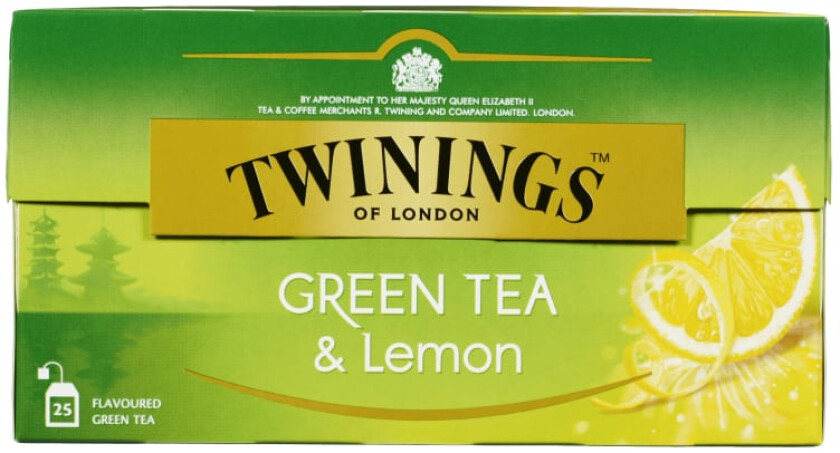 Twinings Grønn Te Sitron 25 poser