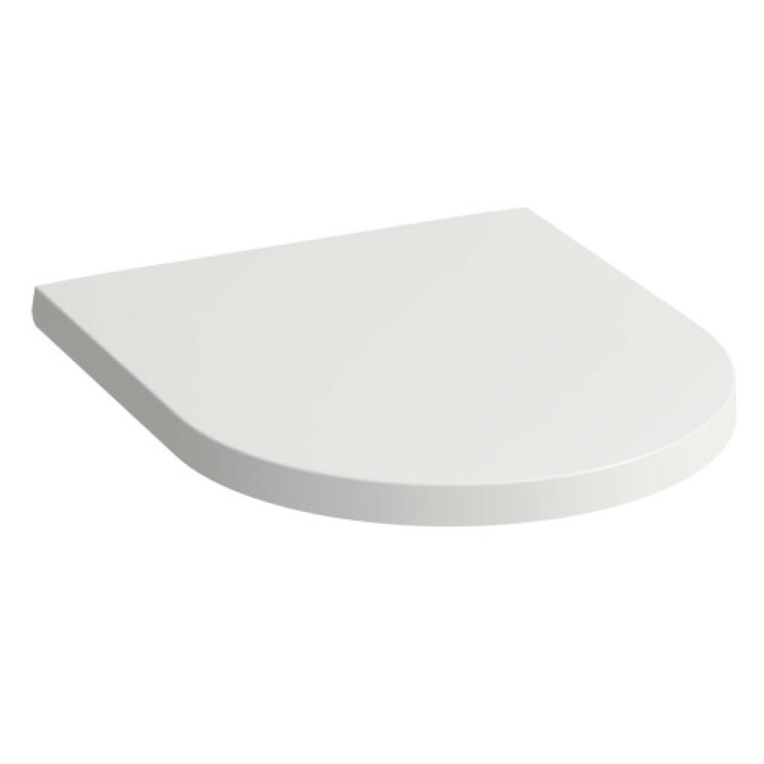 Kartell Laufen toalettsete, soft close, avtagbar, matt hvit