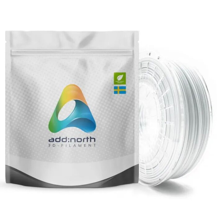 E-PLA-filament for 3D-skrivere 1,75 mm Kaldhvit