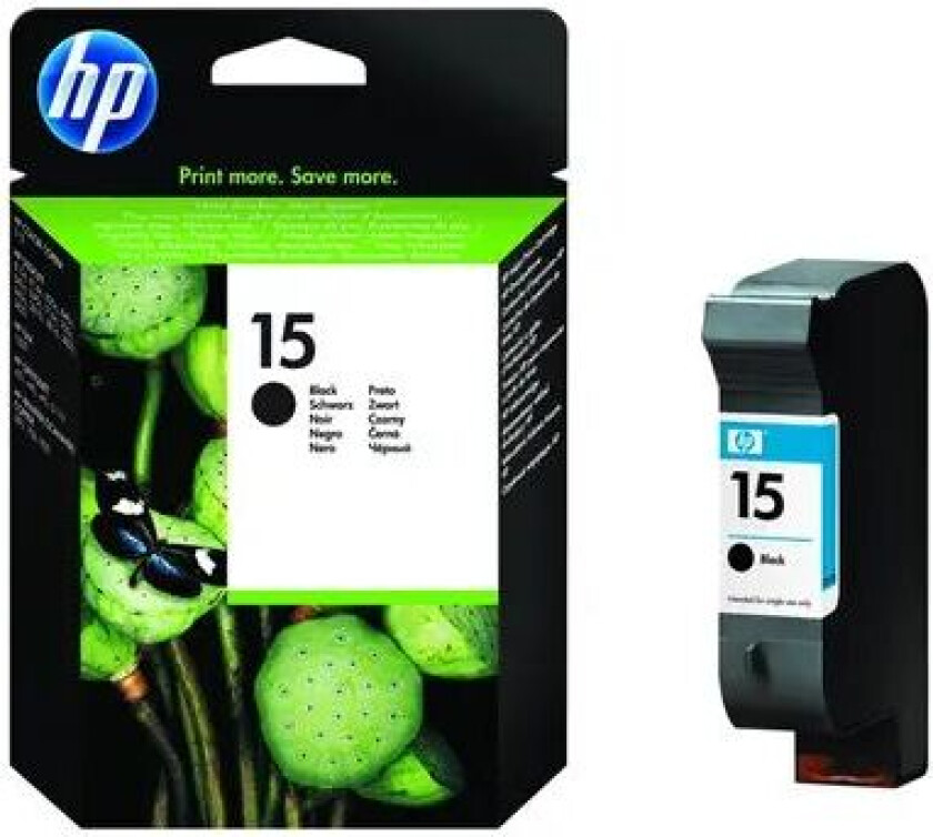 Hp Blekk Svart No.15 25ml - Oj 5110/dj 840c/940/v40