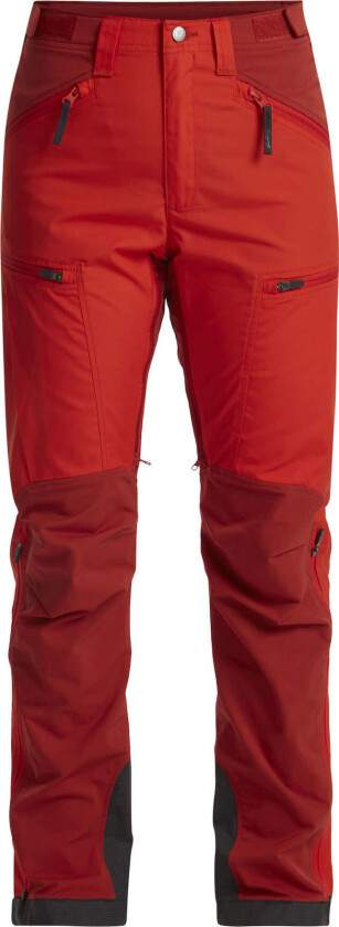 Makke High Waist Curved Pant W Lively Red/mellow Red 710