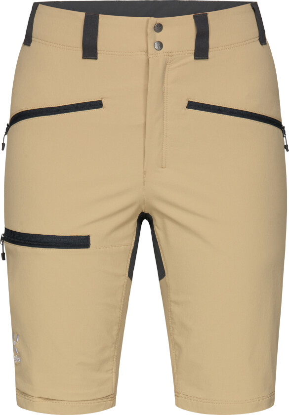 Mid Slim Shorts Women 36, Sand/Magnetite