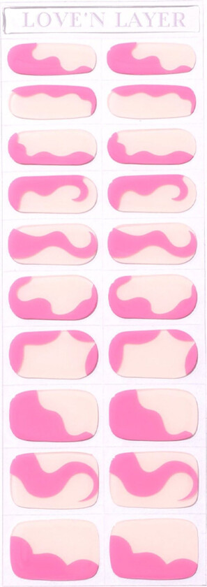 Abstraction Layers Poppy Pink
