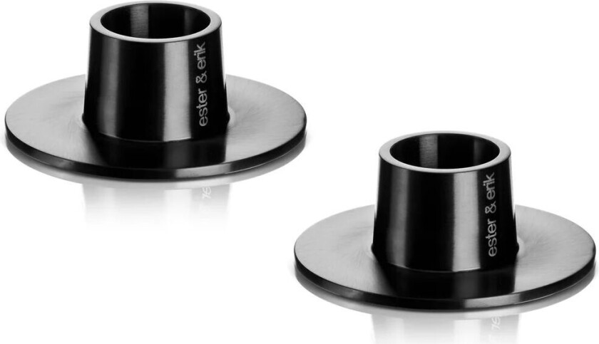 ester & erik lysestake matt 2-pakning Svart