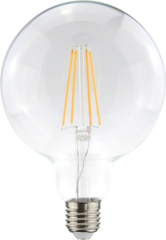 Filament LEDglobe 125MM lyspære klar, dimbar E27, 4W