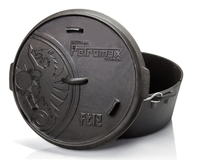 Dutch Oven FT12 With A Plane Bottom Surface OneSize, Black