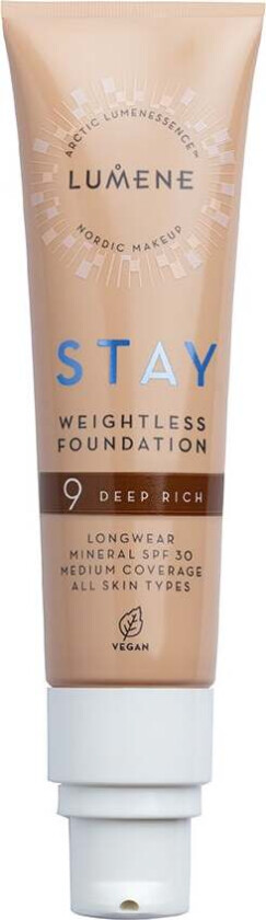 Stay Weightless Foundation SPF 30 9 Deep Rich