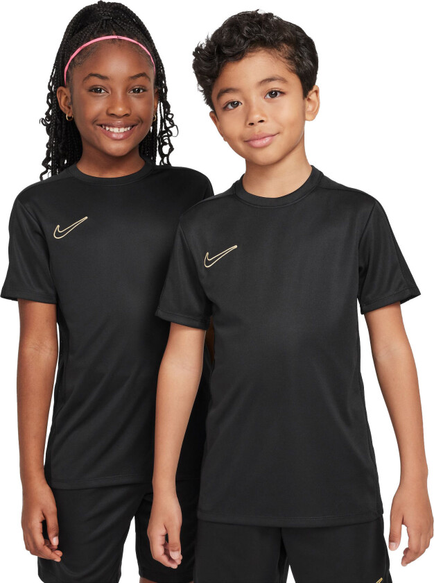 Dri-Fit Academy23 Football T-Shirt Junior Black/Black/Metallic Gold M (10-12)