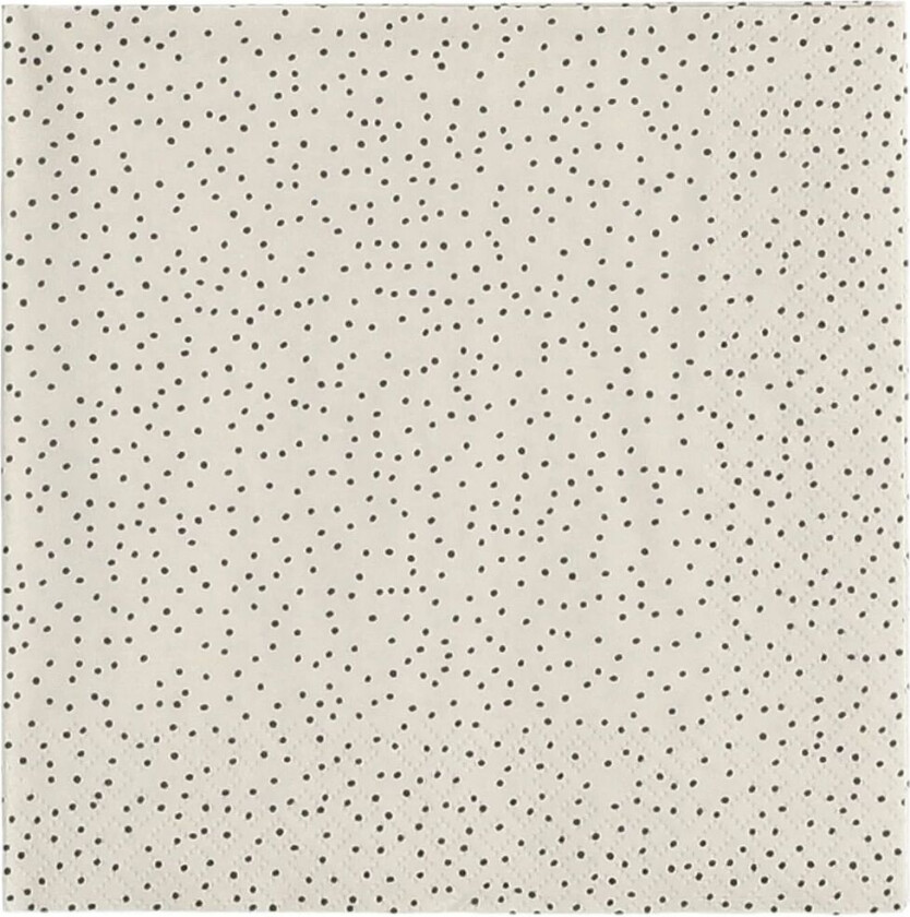 Grain servietter 33 x 33 cm 20-pakning sand-svart