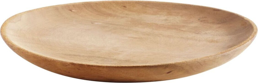 teak tallerken 26 cm Natur