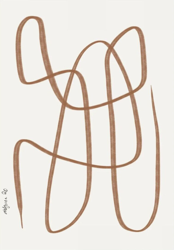 Different Ways poster brun 30x40 cm