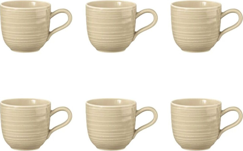 Terra espressokopp 9 cl 6-pakning Sand Beige