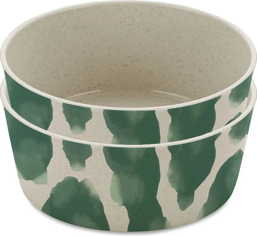 Connect skål Ø 15,5 cm 2-pakning Monstera splash