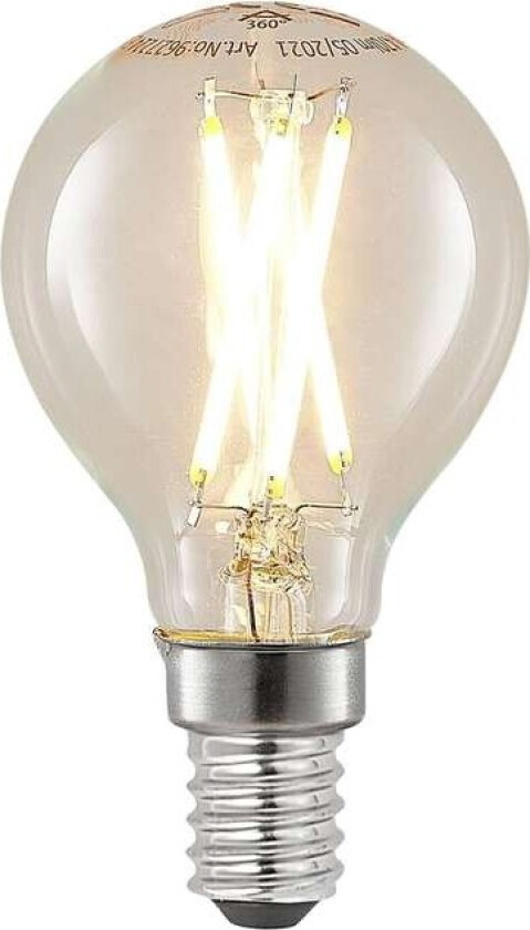 LED-pære E14 4 W 2 700 K filament dråpe dimbar