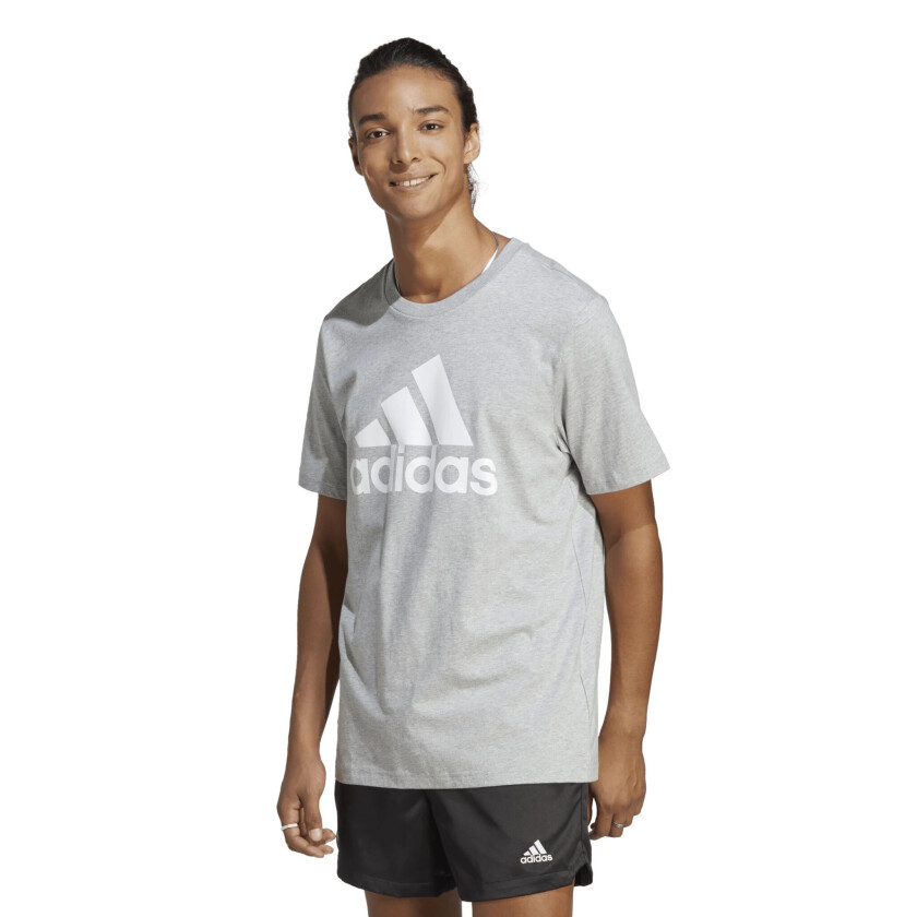 adidas Essentials Single Jersey Big Logo T-Shirt, t-skjorte, herre Mgreyh