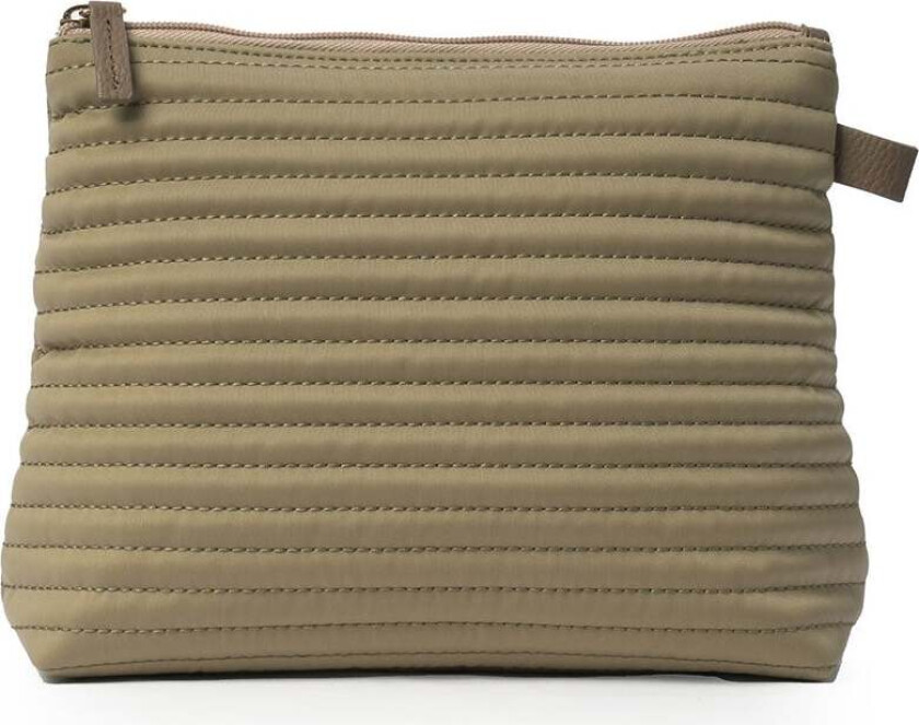 Cosmetic M Taupe Soft Quilted Stripes,   Toalettmapper