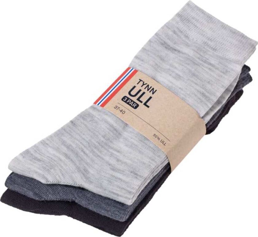 Wool Socks Thin 41-45 3pk