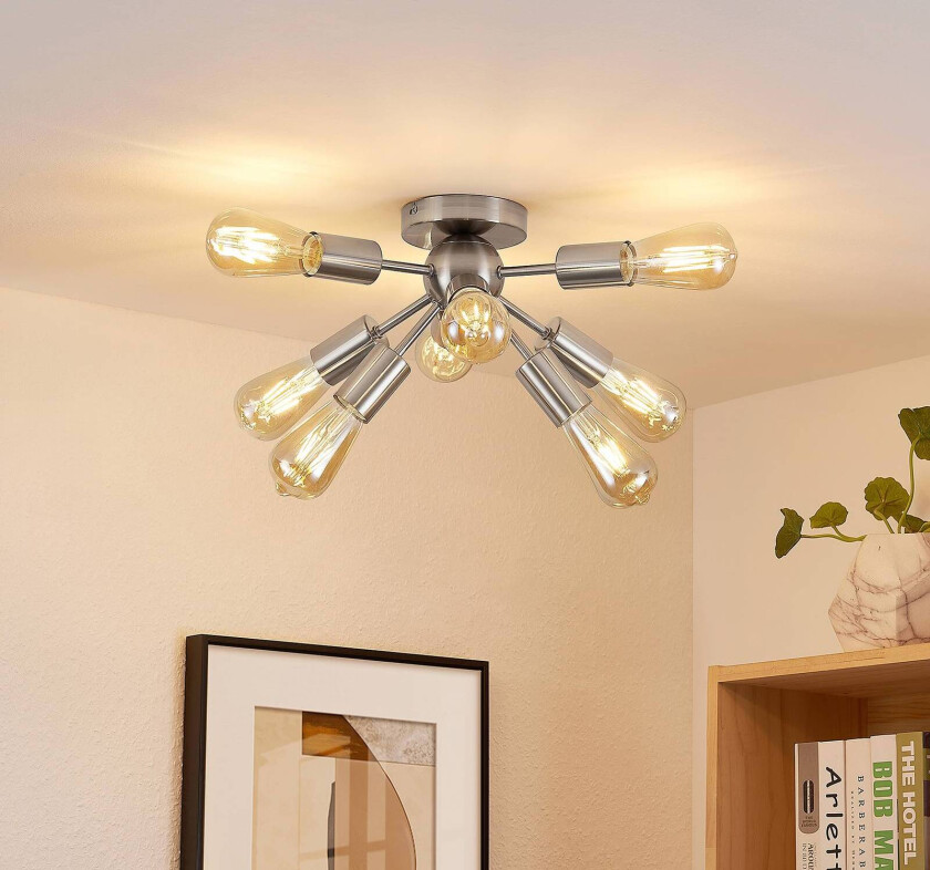 Rayos taklampe, satinert nikkel