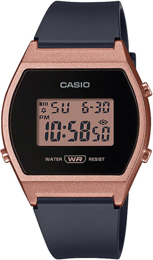 Classic LW-204-1AEF - Digital - Rosegull - Dameklokker - Resin - Akryl