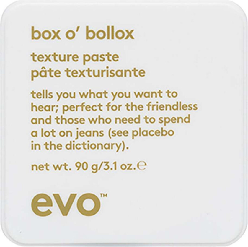 Box O Bollox Texture Paste, 90 g  Hårstyling