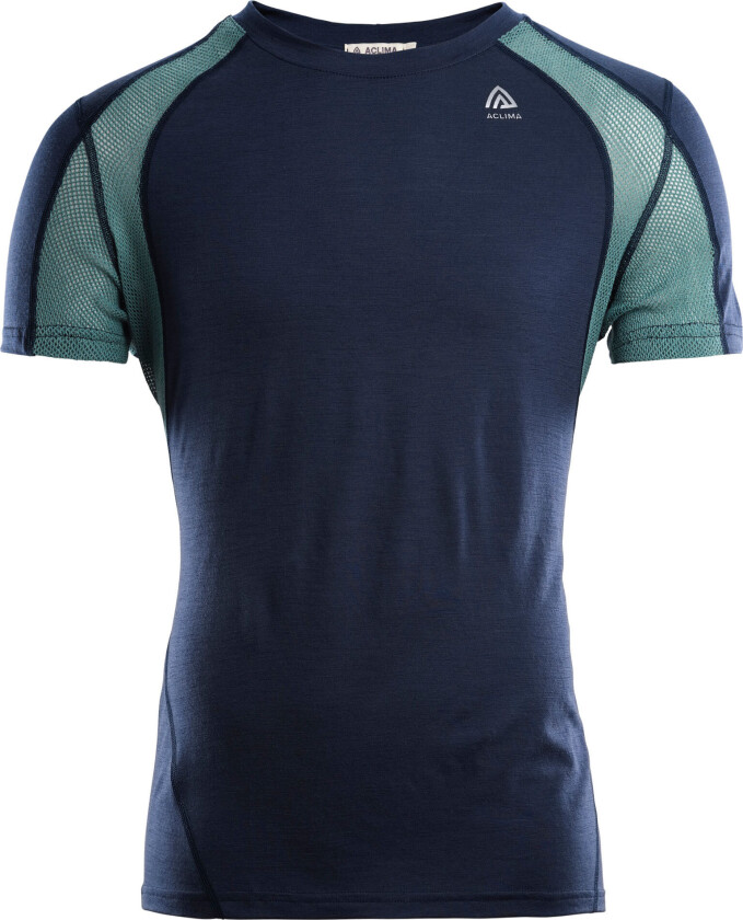 LightWool Sports T-shirt Man M, Navy Blazer/North Atlantic