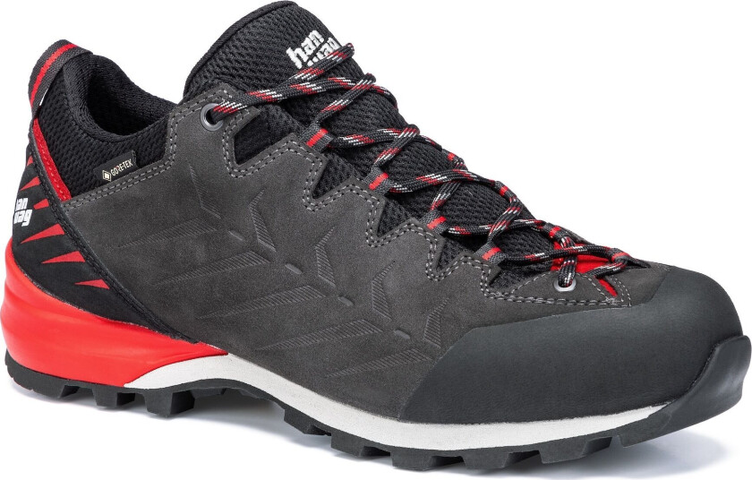 Men's Makra Pro Low Gore-Tex 44.5, Asphalt/Red