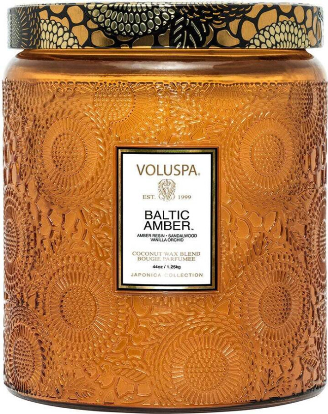 Luxe Jar Candle Baltic Amber, 1250 g  Duftlys