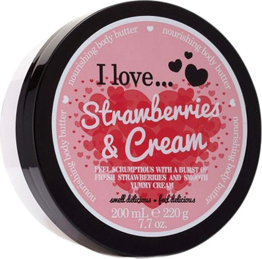 Strawberries & Cream, 200 ml Body Butter
