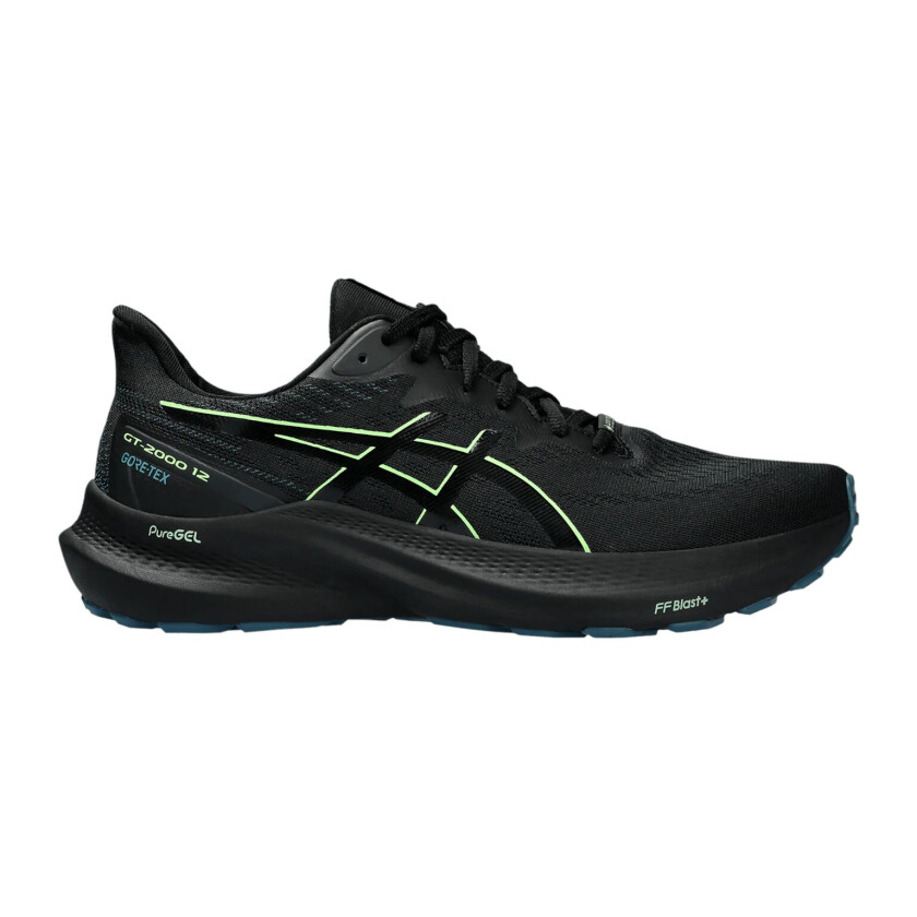 Asics GT-2000 12 Gore-Tex, vanntett løpesko, herre Black/illuminate Gre