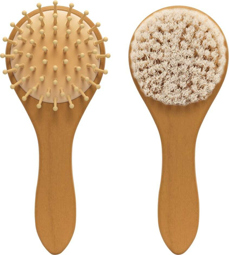 Wooden Hair Brush Set,   Hårtilbehør