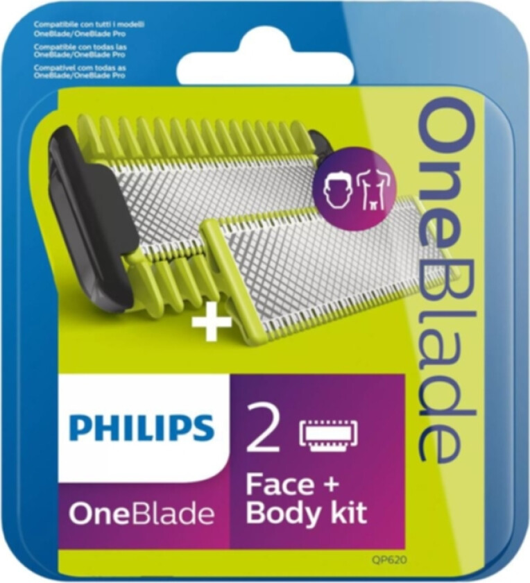 Bilde av OneBlade Face&Body 2-pack