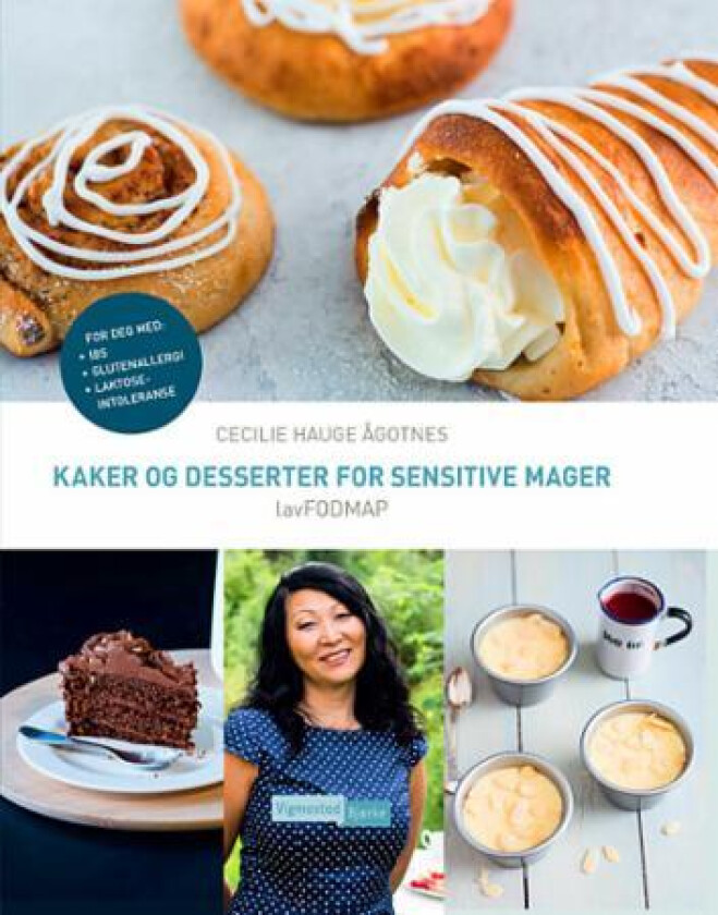 Kaker og desserter for sensitive mager av Cecilie Hauge Ågotnes