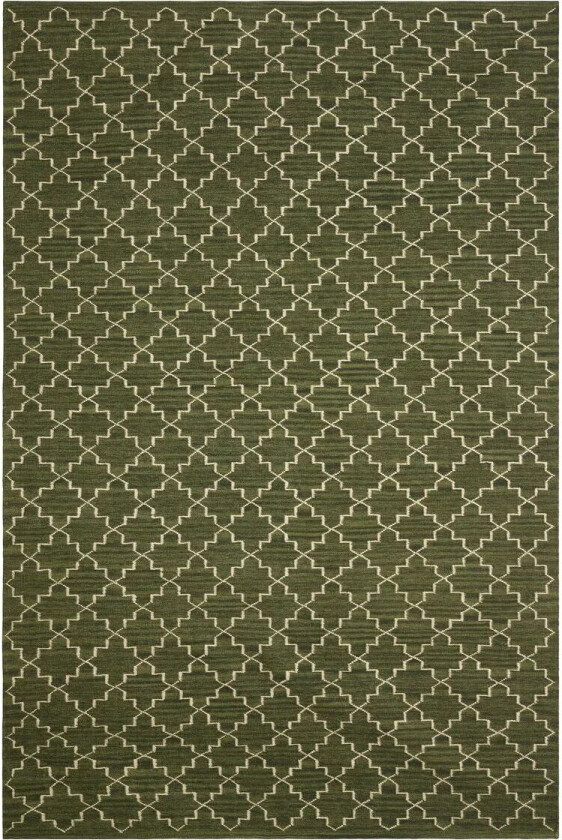 New Geometric gulvteppe 180x272 cm Green melange- off white