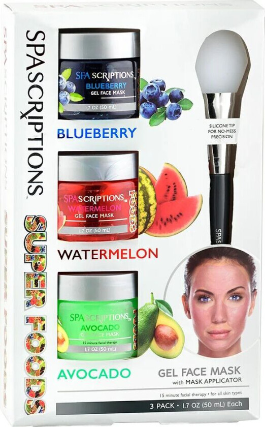 Superfoods Masks Blueberry Watermelon Avocado, 50 ml  Ansiktsmaske