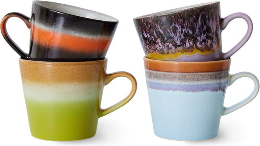 70's cappuccinokopp 4-pk Solid