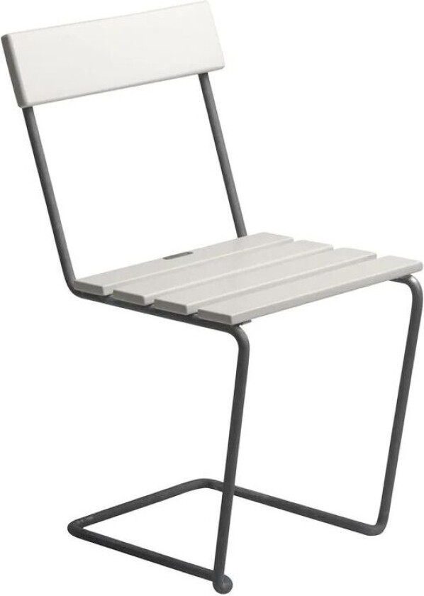 Stol 1 Hvit lakkert varmgalvanisert eik