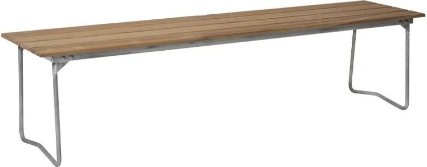 Benk 9 benk Eik olje-170 cm-varmgalvanisert