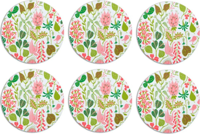 Bilde av Herbarium glassunderlag 6-pakn. rosa