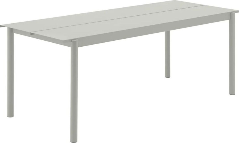 Linear Steel Table bord 200x75 cm Grey