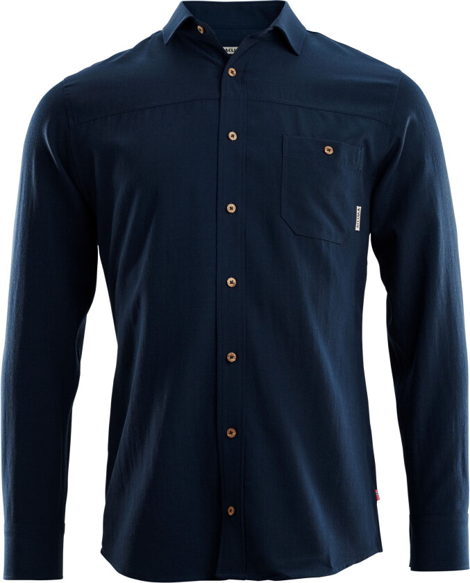 LeisureWool Woven Wool Shirt Man L, Navy Blazer