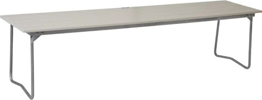 Benk 9 benk Hvit lakk-170 cm-varmgalvanisert stativ
