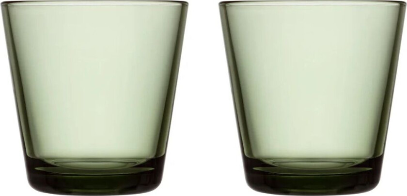 iittala Kartio glass 21 cl 2 pakk Furugrønn