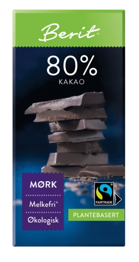 Sjokolade Mørk 80% 80g