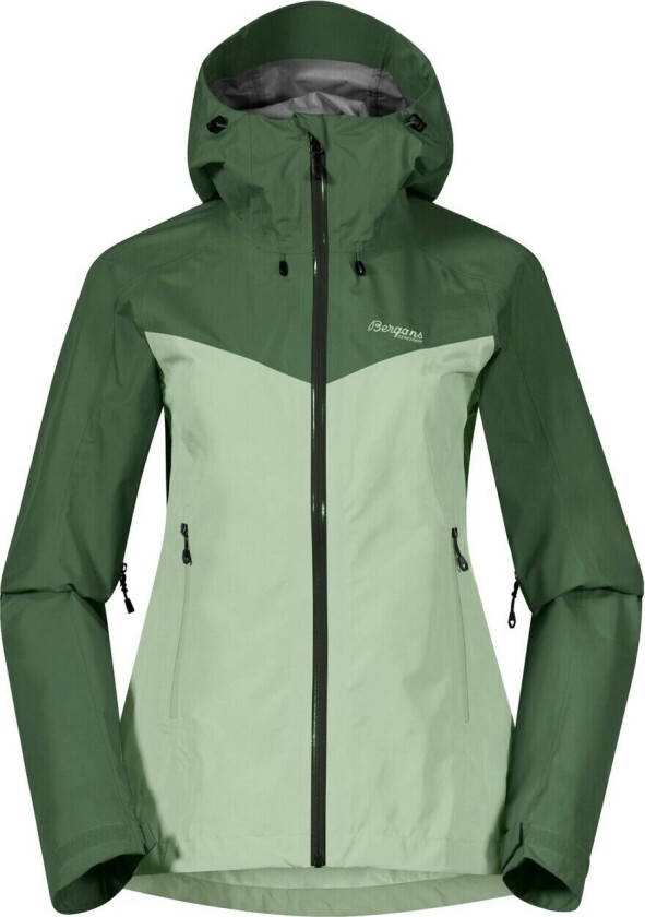 Bergans Of Norway Skar Light 3l Shell Jacket Dame Light Jade Green/Dark Jade Green XL