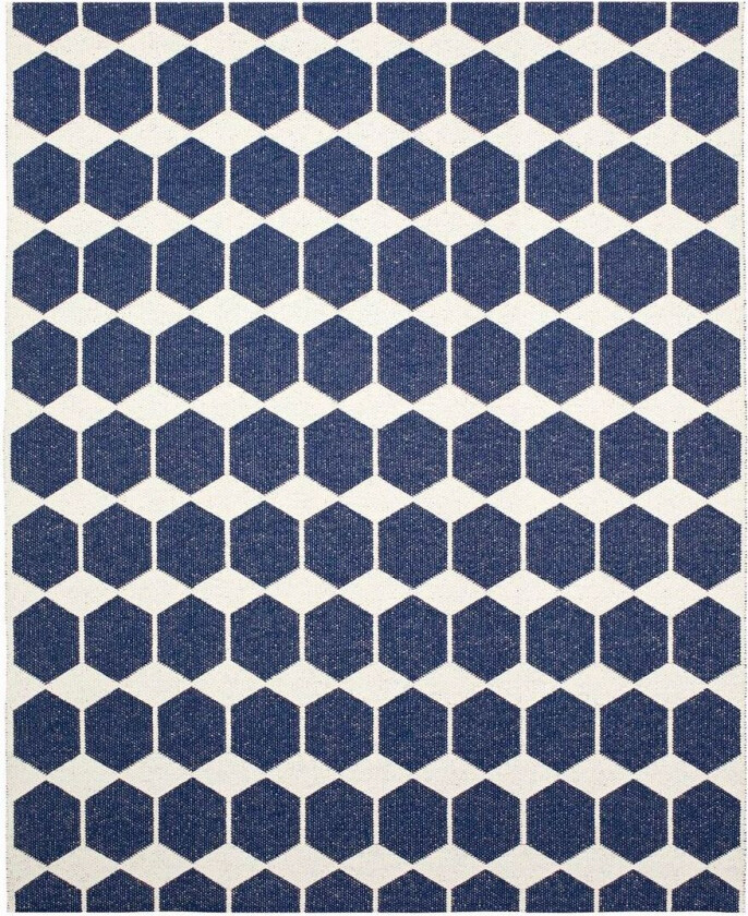 Anna gulvteppe midnattsblått stort 150x200 cm