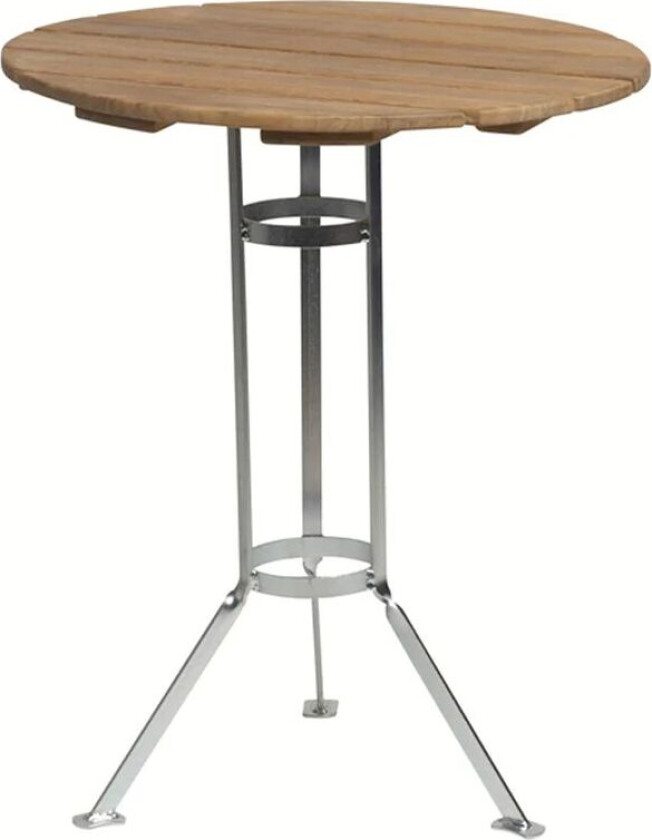 Bryggeri trefotbord Teak-varmgalvanisert stativ