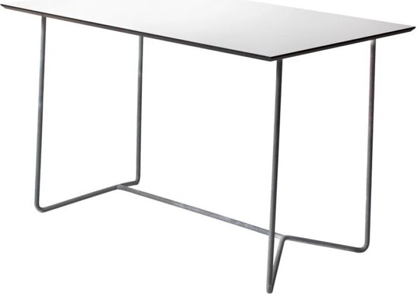 High Tech bord rektangulært Hvit-varmgalvanisert stativ