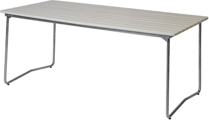 B31 170 spisebord Hvit lakkert varmgalvanisert eik